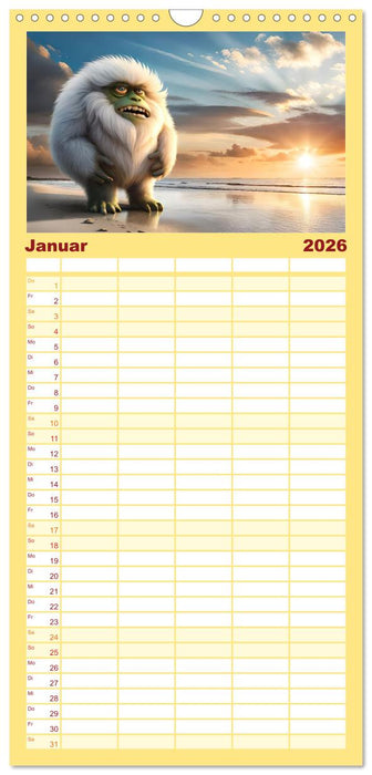 Keine Angst vor Monstern (CALVENDO Familienplaner 2026)