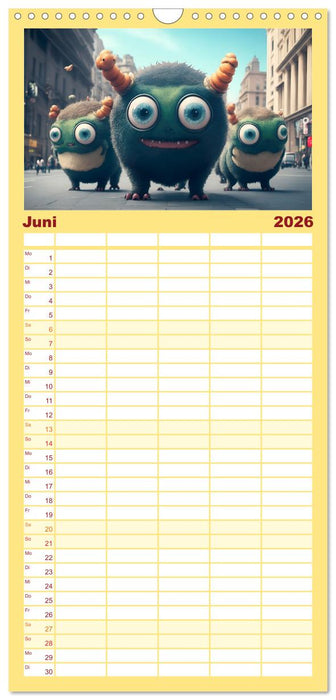 Keine Angst vor Monstern (CALVENDO Familienplaner 2026)