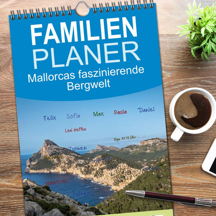 Mallorcas faszinierende Bergwelt (CALVENDO Familienplaner 2026)