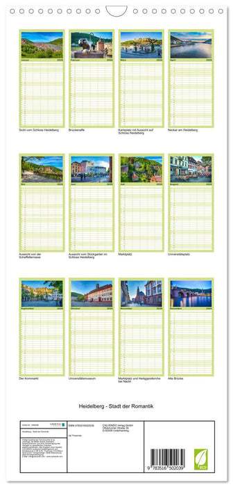 Heidelberg - Stadt der Romantik (CALVENDO Familienplaner 2026)