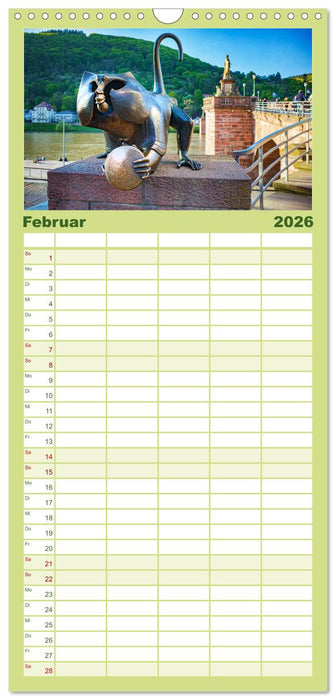 Heidelberg - Stadt der Romantik (CALVENDO Familienplaner 2026)