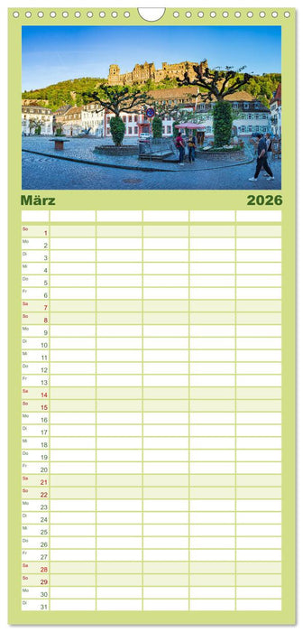 Heidelberg - Stadt der Romantik (CALVENDO Familienplaner 2026)