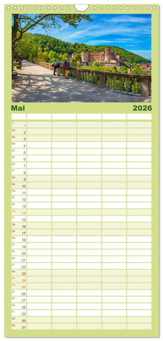 Heidelberg - Stadt der Romantik (CALVENDO Familienplaner 2026)