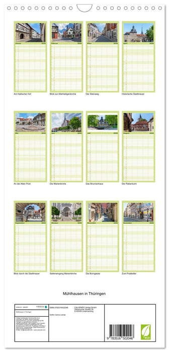 Mühlhausen in Thüringen (CALVENDO Familienplaner 2026)
