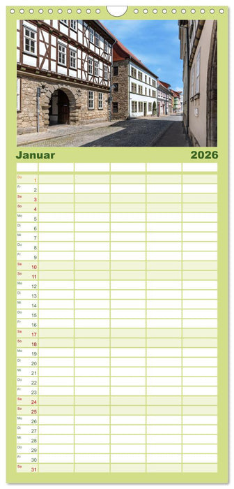 Mühlhausen in Thüringen (CALVENDO Familienplaner 2026)