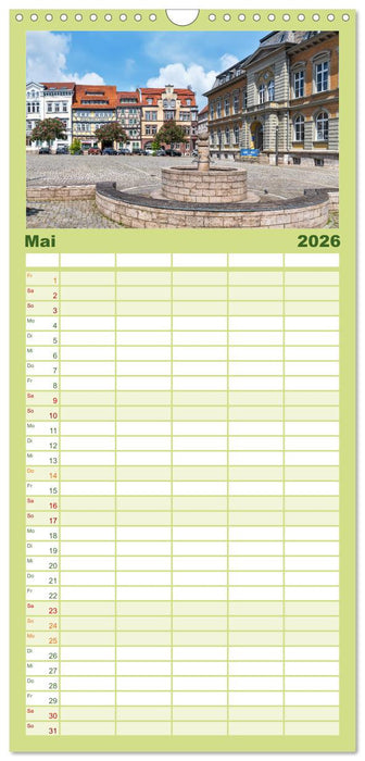 Mühlhausen in Thüringen (CALVENDO Familienplaner 2026)