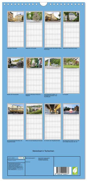 Marienbad in Tschechien (CALVENDO Familienplaner 2026)