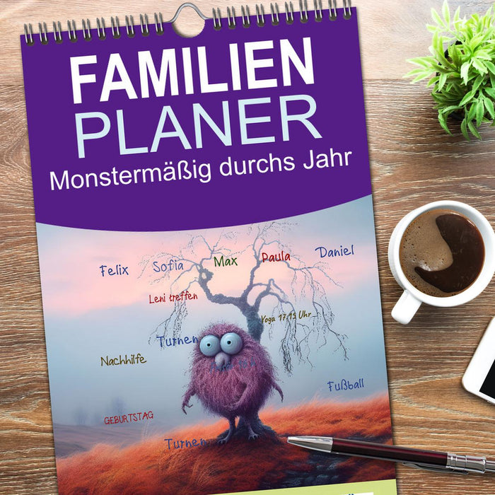 Monstermäßig durchs Jahr (CALVENDO Familienplaner 2026)