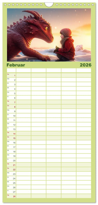 Drachenzeit . . nicht nur für Kinder (CALVENDO Familienplaner 2026)