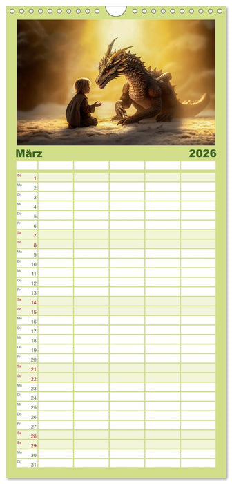 Drachenzeit . . nicht nur für Kinder (CALVENDO Familienplaner 2026)