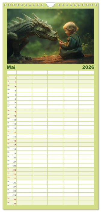Drachenzeit . . nicht nur für Kinder (CALVENDO Familienplaner 2026)