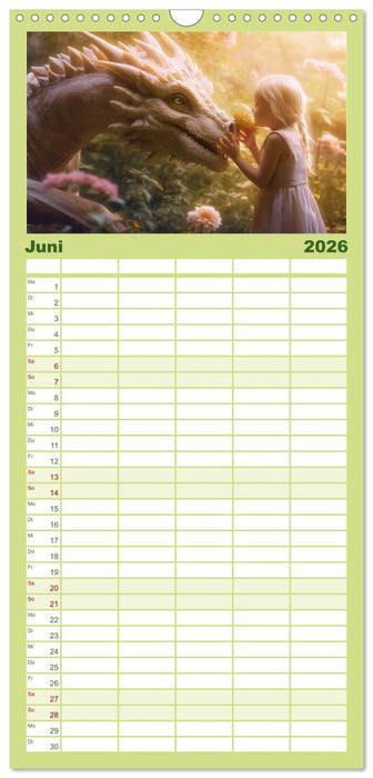 Drachenzeit . . nicht nur für Kinder (CALVENDO Familienplaner 2026)