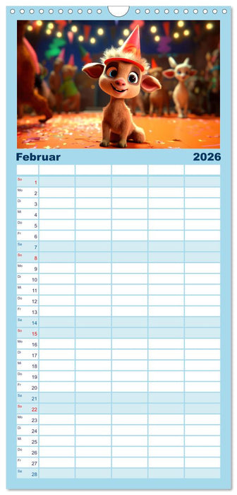 Ziegenkinder haben das ganze Jahr Spaß (CALVENDO Familienplaner 2026)