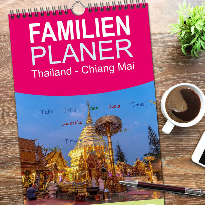 Thailand - Chiang Mai (CALVENDO Familienplaner 2026)