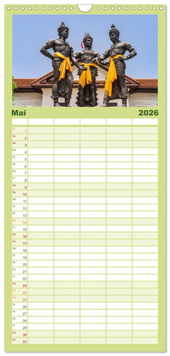 Thailand - Chiang Mai (CALVENDO Familienplaner 2026)