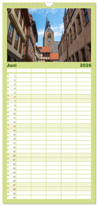 Historisches Quedlinburg - Sachsen-Anhalt (CALVENDO Familienplaner 2026)