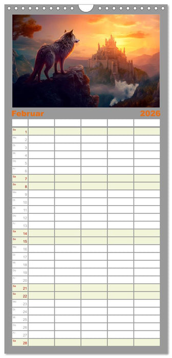 Drachentänzer - Bildgeschichten aus dem Mittelalter (CALVENDO Familienplaner 2026)