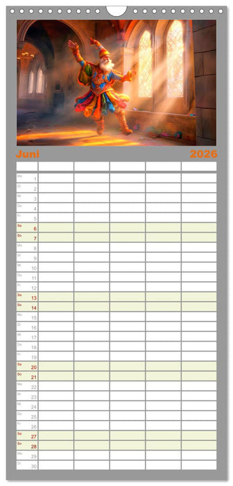 Drachentänzer - Bildgeschichten aus dem Mittelalter (CALVENDO Familienplaner 2026)