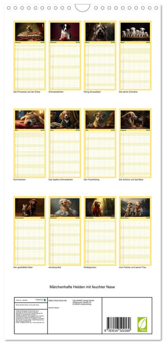 Märchenhafte Helden mit feuchter Nase (CALVENDO Familienplaner 2026)