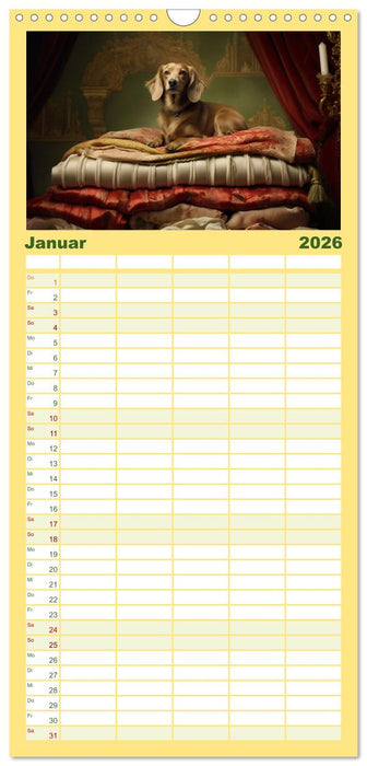 Märchenhafte Helden mit feuchter Nase (CALVENDO Familienplaner 2026)