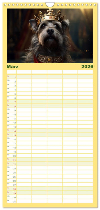 Märchenhafte Helden mit feuchter Nase (CALVENDO Familienplaner 2026)