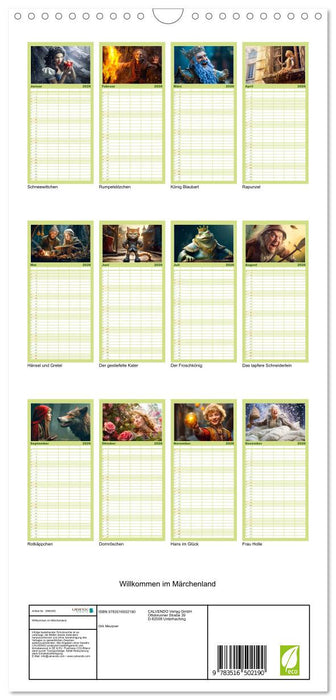 Willkommen im Märchenland (CALVENDO Familienplaner 2026)
