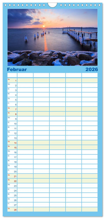 Sonne und Meer - Meer geht immer (CALVENDO Familienplaner 2026)