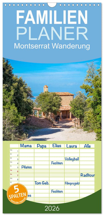 Montserrat Wanderung (CALVENDO Familienplaner 2026)