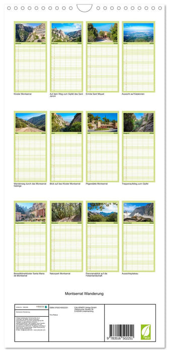 Montserrat Wanderung (CALVENDO Familienplaner 2026)