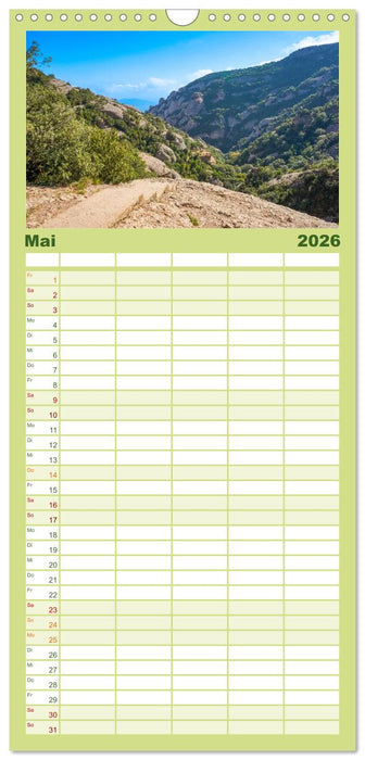 Montserrat Wanderung (CALVENDO Familienplaner 2026)