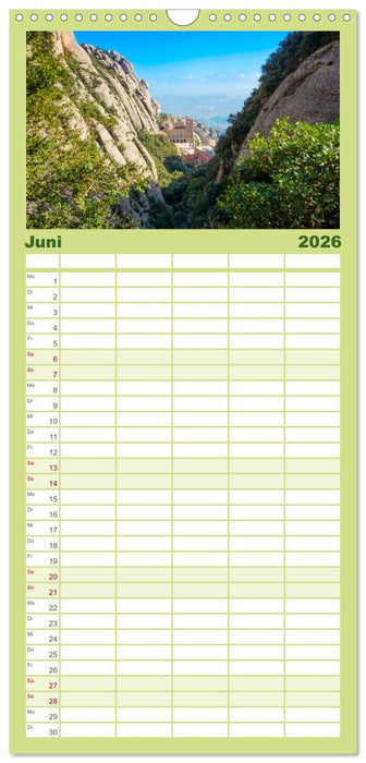 Montserrat Wanderung (CALVENDO Familienplaner 2026)