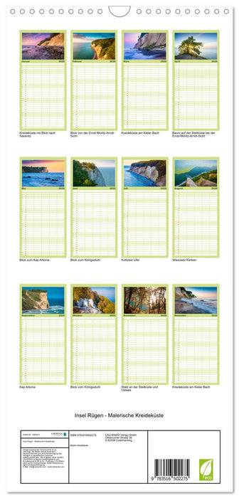 Insel Rügen - Malerische Kreideküste (CALVENDO Familienplaner 2026)