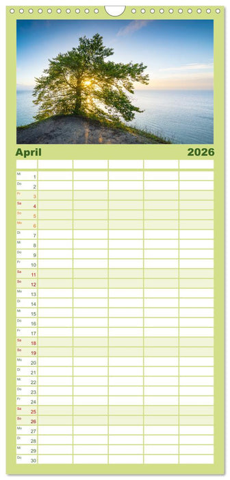 Insel Rügen - Malerische Kreideküste (CALVENDO Familienplaner 2026)