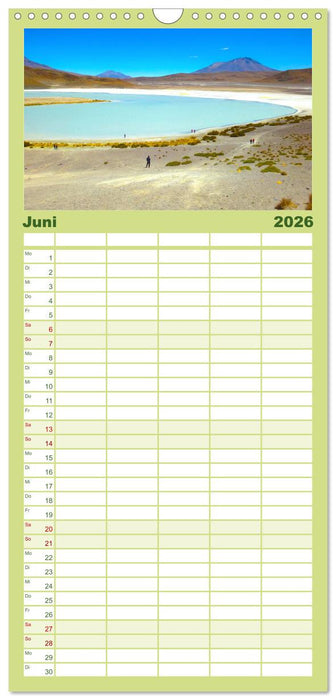Bolivien - Die geheime Perle Südamerikas (CALVENDO Familienplaner 2026)
