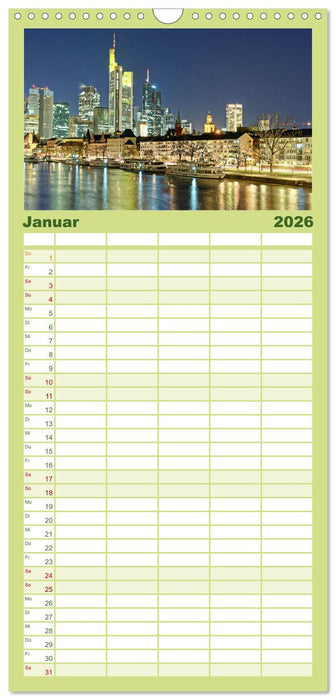 Furioses Frankfurt am Main (CALVENDO Familienplaner 2026)