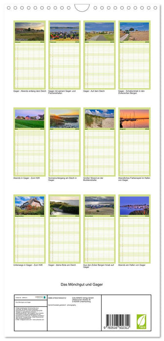 Das Mönchgut und Gager (CALVENDO Familienplaner 2026)
