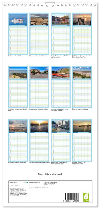 Föhr... liebt in eine Insel (CALVENDO Familienplaner 2026)