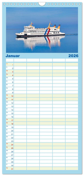 Föhr... liebt in eine Insel (CALVENDO Familienplaner 2026)