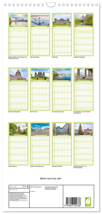 Berlin rund ums Jahr (CALVENDO Familienplaner 2026)