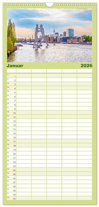 Berlin rund ums Jahr (CALVENDO Familienplaner 2026)