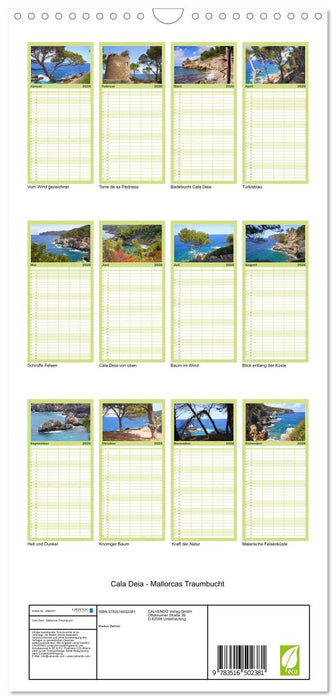 Cala Deia - Mallorcas Traumbucht (CALVENDO Familienplaner 2026)