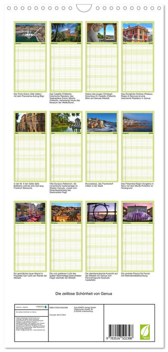 Die zeitlose Schönheit von Genua (CALVENDO Familienplaner 2026)