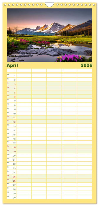 Zur Ruhe kommen Fantasiereisen mit KI (CALVENDO Familienplaner 2026)
