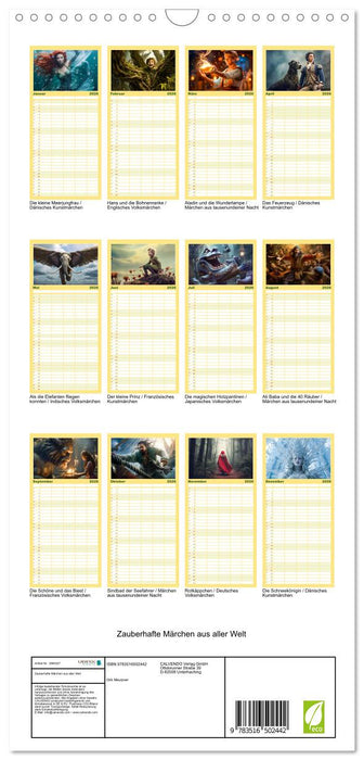 Zauberhafte Märchen aus aller Welt (CALVENDO Familienplaner 2026)