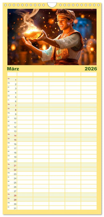 Zauberhafte Märchen aus aller Welt (CALVENDO Familienplaner 2026)