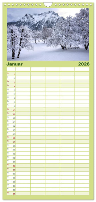 Mittenwald - Perle des Werdenfelser Landes (CALVENDO Familienplaner 2026)