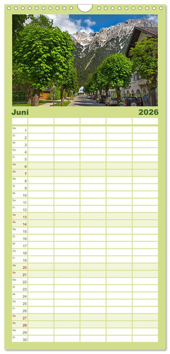 Mittenwald - Perle des Werdenfelser Landes (CALVENDO Familienplaner 2026)