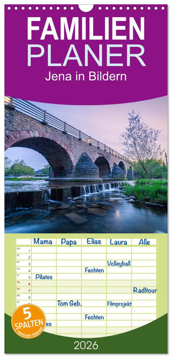 Jena in Bildern (CALVENDO Familienplaner 2026)