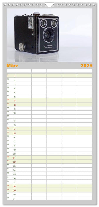 Alte Fotoapparate - Kameras von Kodak der Jahre 1905 bis 1977 (CALVENDO Familienplaner 2026)
