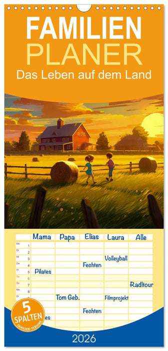 Das Leben auf dem Land (CALVENDO Familienplaner 2026)